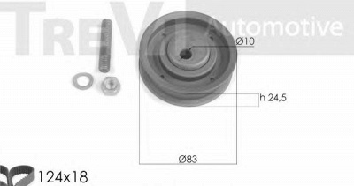 TREVI AUTOMOTIVE kd1263 -  Комплект ремня ГРМ